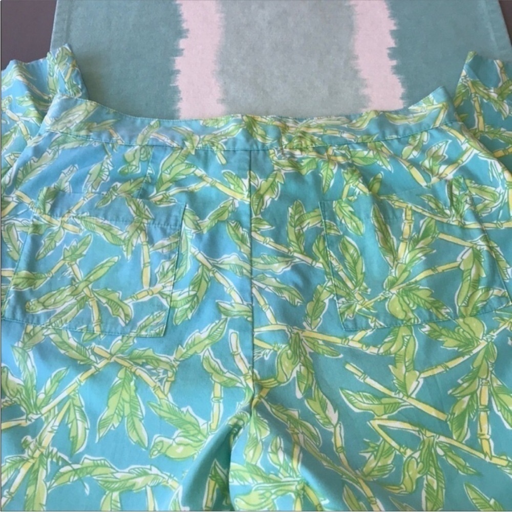 Lilly Pulitzer White Label Bamboo Print Capri Pants Size 6 - Picture 6 of 10
